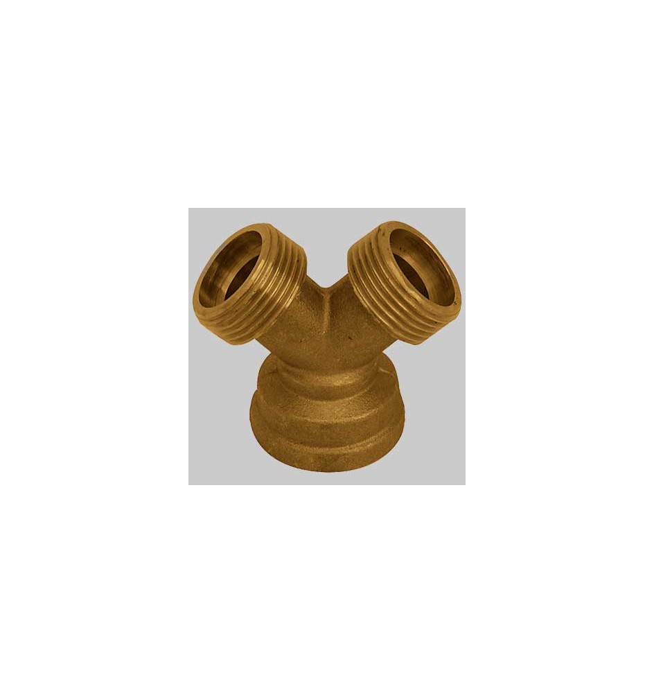 RACCORDO A Y OTTONE GIALLO - 3/4