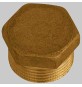 TAPPO MASCHIO ESAGONALE OTTONE GIALLO - 2"