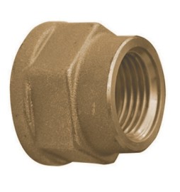 MANICOTTO RIDOTTO DIRITTO FEMMINA/FEMMINA IN OTTONE GIALLO 1"1/4 x 1"