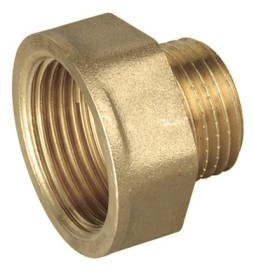 PROLUNGA RIDOTTA IN OTTONE GIALLO MF MF 1/2 x 1"