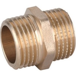 NIPPLE DIRITTO MM OTTONE GIALLO 3/4