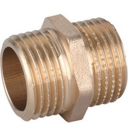 NIPPLE DIRITTO MM OTTONE GIALLO 3/4