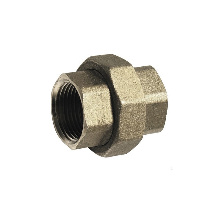 RACCORDO DIRITTO FF 3 PEZZI OTTONE GIALLO 1"