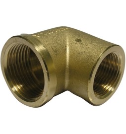 GOMITO RIDOTTO FF IN OTTONE GIALLO 3/4" x 1/2