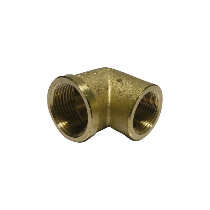 GOMITO RIDOTTO FF IN OTTONE GIALLO 3/4" x 1/2