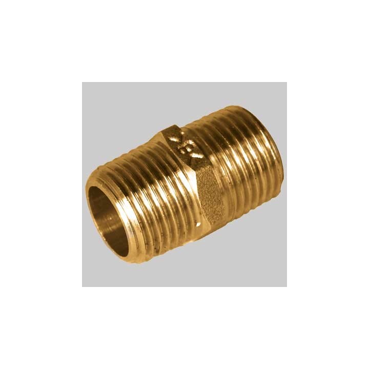 NIPLES LUNGO 7 FILETTI OTTONE GIALLO - 3/8