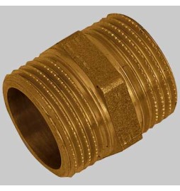 NIPLES 5 FILETTI OTTONE GIALLO - 1/2 x 1/2