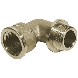 GOMITO A 90° MF CON BATTUTA IN OTTONE GIALLO Diam. 1/2