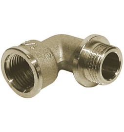 GOMITO A 90° MF CON BATTUTA IN OTTONE GIALLO Diam. 1/2