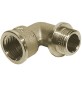 GOMITO A 90° MF CON BATTUTA IN OTTONE GIALLO Diam. 1/2