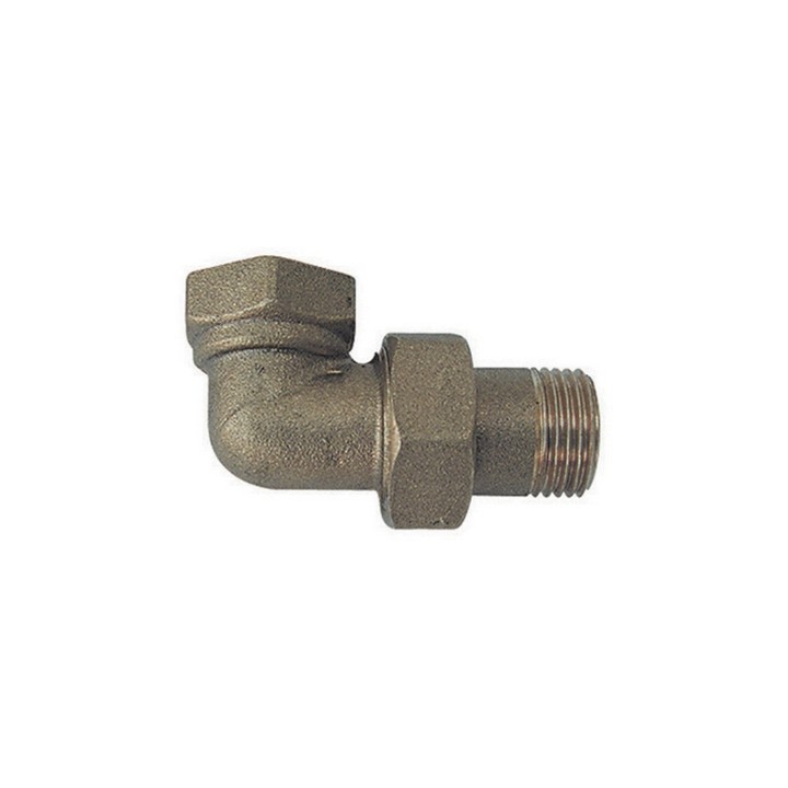 RACCORDO CURVO MF 3 PEZZI OTTONE GIALLO 3/4