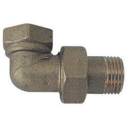 RACCORDO CURVO MF 3 PEZZI OTTONE GIALLO 1"