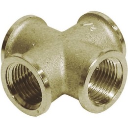 CROCE FEMMINA IN OTTONE GIALLO Diam. 1/2