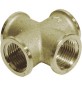 CROCE FEMMINA IN OTTONE GIALLO Diam. 1/2