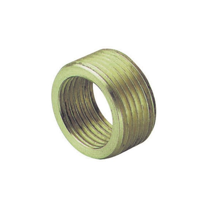 RIDUZIONE MF TUTTA FILETTATA IN OTTONE GIALLO 1/2 x 3/8