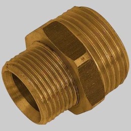 NIPLES RIDOTTO OTTONE GIALLO - 1"1/2 x 1"1/4