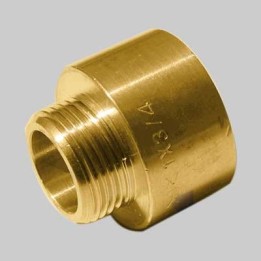 MANICOTTO RIDOTTO MASCHIO/FEMMINA OTTONE GIALLO - 3/8x1/2