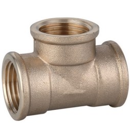 TEE FF IN OTTONE GIALLO IBP 1" 1/4 -CONF