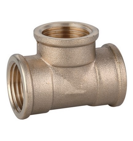 TEE FF IN OTTONE GIALLO IBP 1" 1/4 -CONF