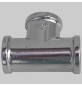 RACCORDO A TEE OTTONE CROMATO - 3/8 x 3/8 x 3/8
