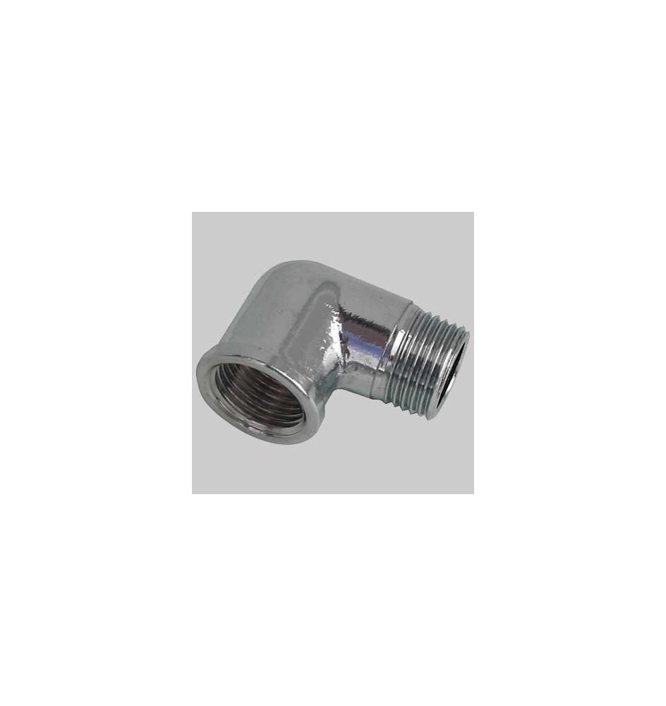 GOMITO MASCHIO/FEMMINA OTTONE CROMATO - 3/8 x 3/8