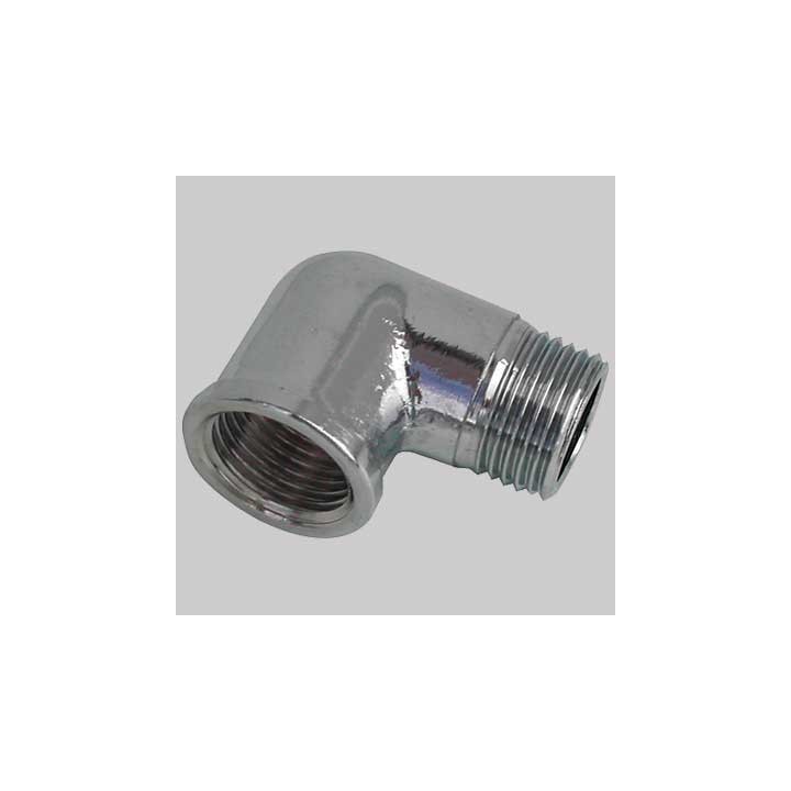 GOMITO MASCHIO/FEMMINA OTTONE CROMATO - 1/2 x 1/2
