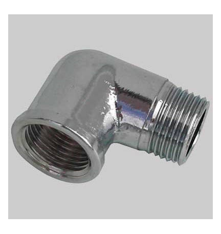 GOMITO MASCHIO/FEMMINA OTTONE CROMATO - 1" x 1"