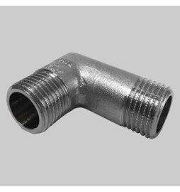 GOMITO MASCHIO/MASCHIO OTTONE NICHELATO - 1" x 1"