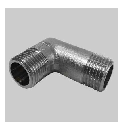 GOMITO MASCHIO/MASCHIO OTTONE NICHELATO - 1" x 1"