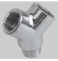 RACCORDO Y MASCHIO OTTONE CROMATO - M 1/2 x F 1/2 x F 1/2