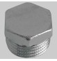 TAPPO MASCHIO ESAGONALE OTTONE CROMATO - 1"