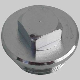 TAPPO MASCHIO CON QUADRO OTTONE CROMATO - 1"