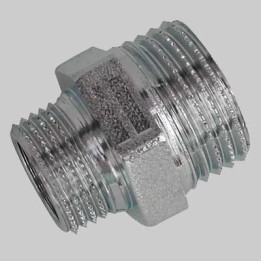 NIPLES RIDOTTO OTTONE CROMATO - M 1" x 3/4 M