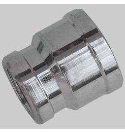 MANICOTTO RIDOTTO FEMMINA/FEMMINA OTTONE CROMATO - 3/4 X 1/2