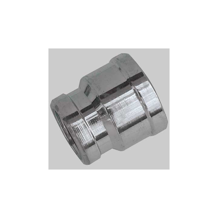 MANICOTTO RIDOTTO FEMMINA/FEMMINA OTTONE CROMATO - 1" x 1/2
