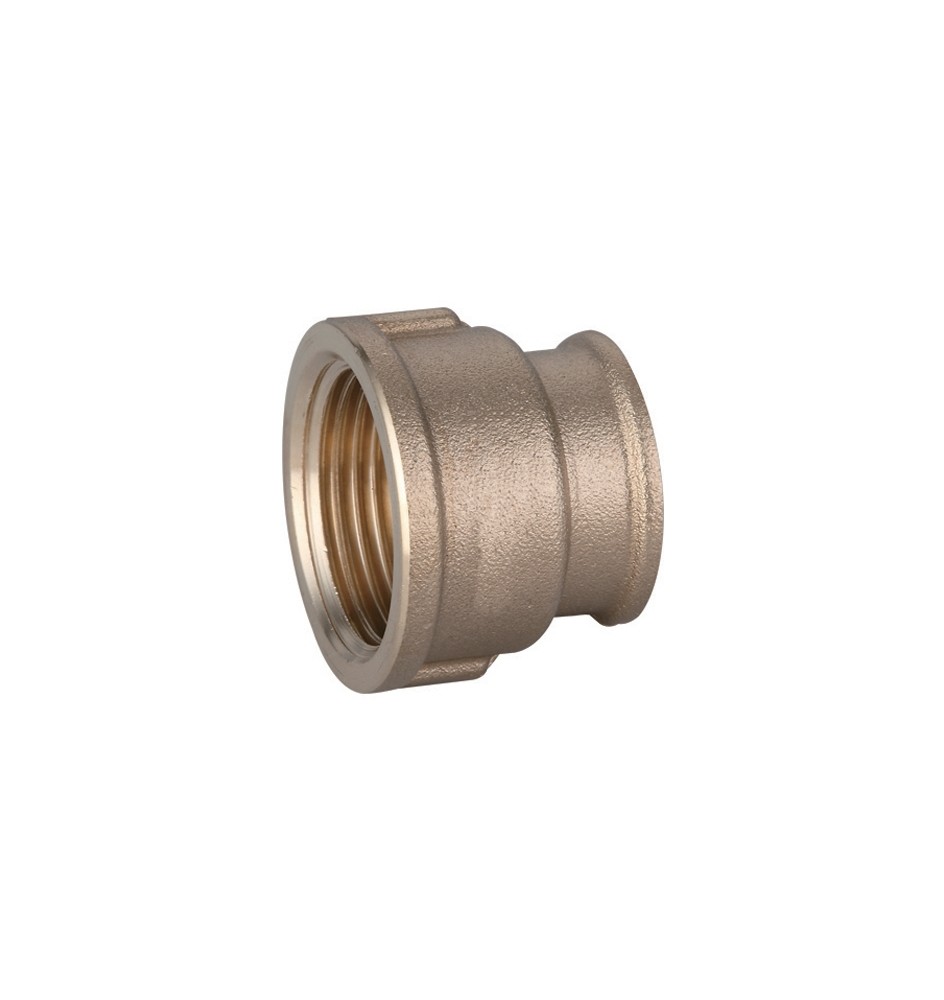 MANICOTTO RIDOTTO DIRITTO FF IN OTTONE GIALLO IBP 1/2 x 3/8