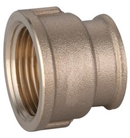 MANICOTTO RIDOTTO DIRITTO FF IN OTTONE GIALLO IBP 1" x 3/4