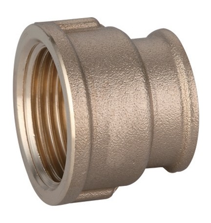 MANICOTTO RIDOTTO DIRITTO FF IN OTTONE GIALLO IBP 1"1/4 x 1"