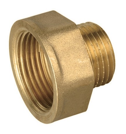 PROLUNGA RIDOTTA FM IN OTTONE GIALLO IBP 3/8" x 1/2" -CONF