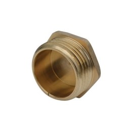 TAPPO MASCHIO OTTONE GIALLO IBP 1" 1/4