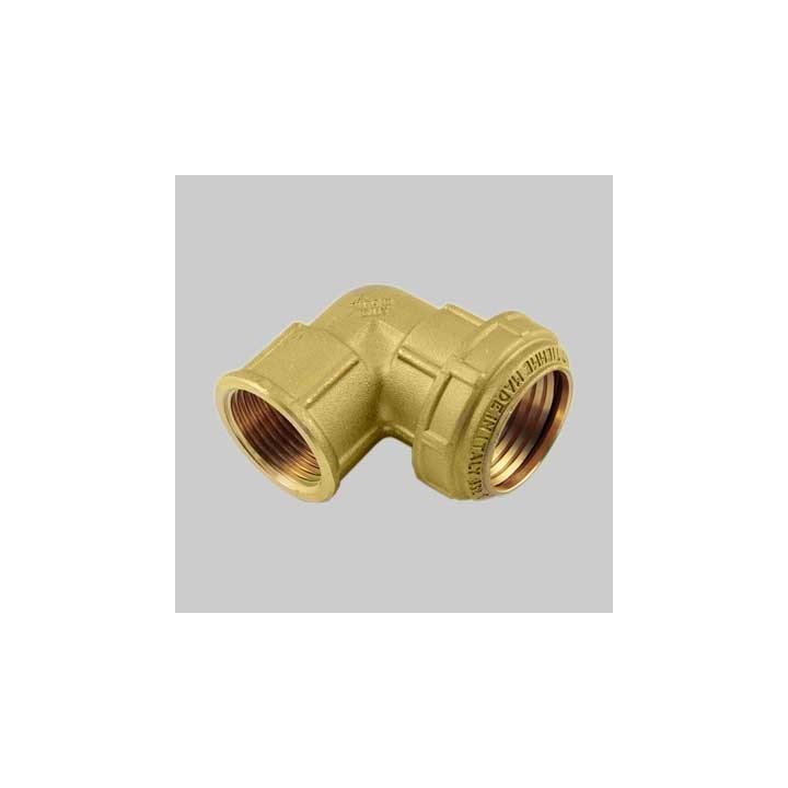 RACCORDO CURVO FEMMINA PN 25 COBRARING - 20 x 1/2