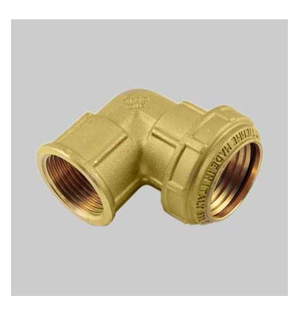 RACCORDO CURVO FEMMINA PN 25 COBRARING - 25 x 3/4