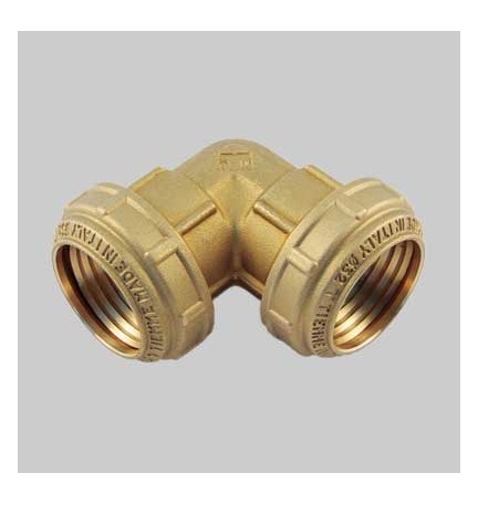 RACCORDO CURVO DOPPIO PN 25 COBRARING - 20 x 20