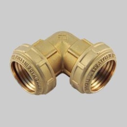 RACCORDO CURVO DOPPIO PN 25 COBRARING - 25 x 25