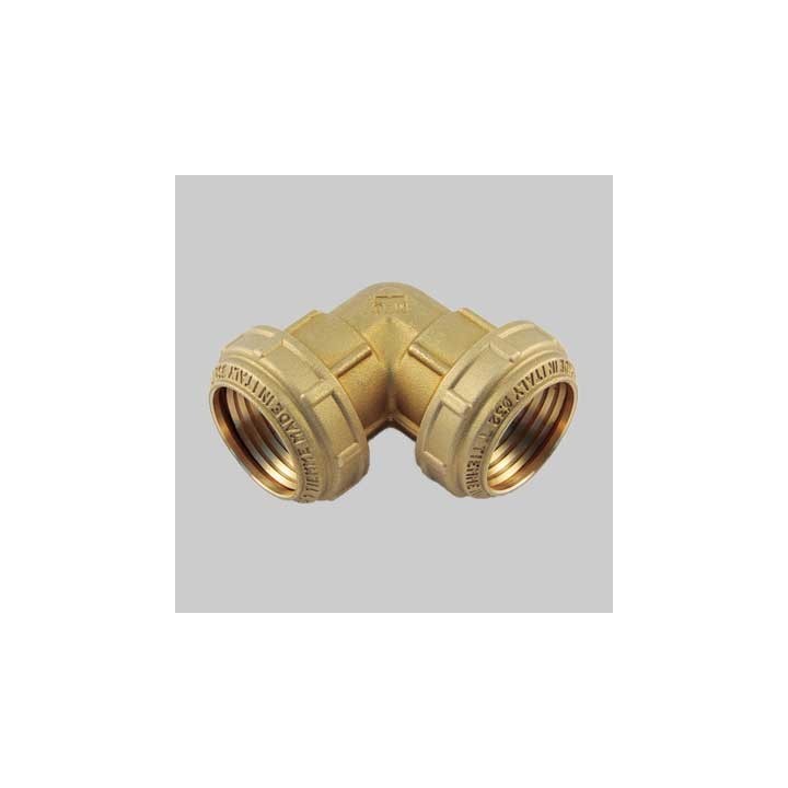 RACCORDO CURVO DOPPIO PN 25 COBRARING - 25 x 25