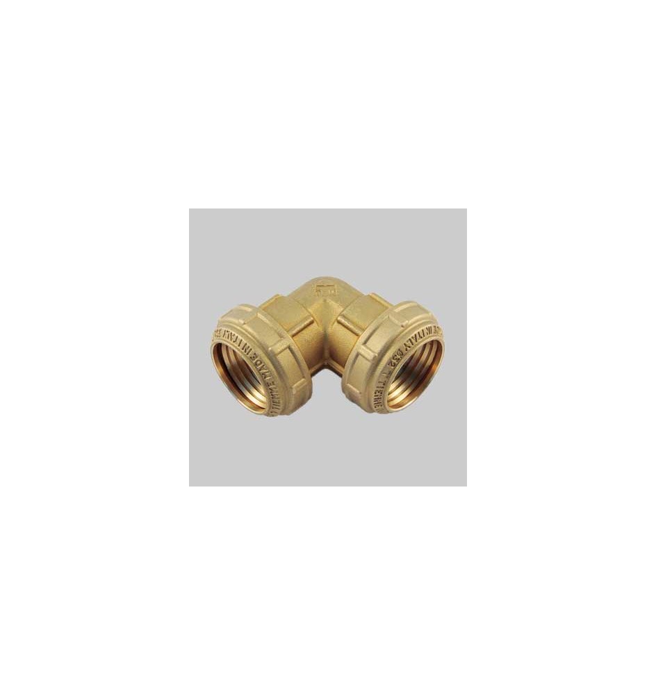 RACCORDO CURVO DOPPIO PN 25 COBRARING - 50 x 50