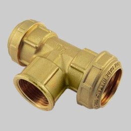 RACCORDO A TEE FEMMINA PN 25 COBRARING - 20 x 1/2 x 20