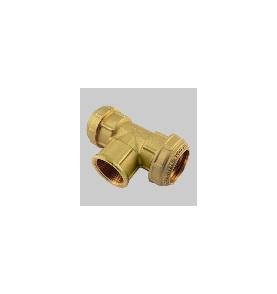 RACCORDO A TEE FEMMINA PN 25 COBRARING - 20 x 1/2 x 20