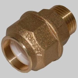 RACCORDO DIRITTO MASCHIO ANELLO RESINA - 32 x 1"