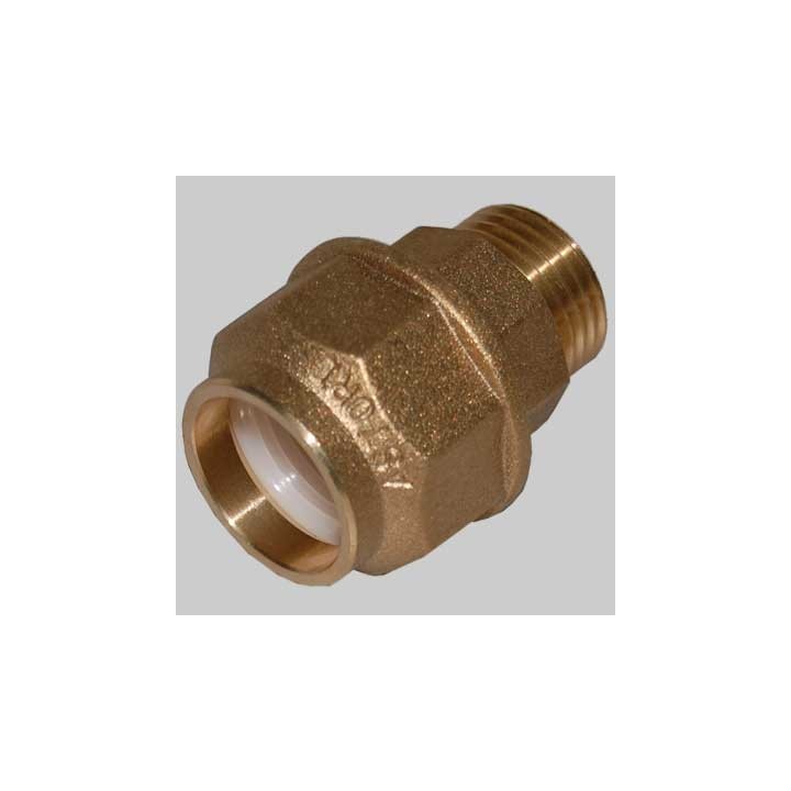 RACCORDO DIRITTO MASCHIO ANELLO RESINA - 32 x 1"